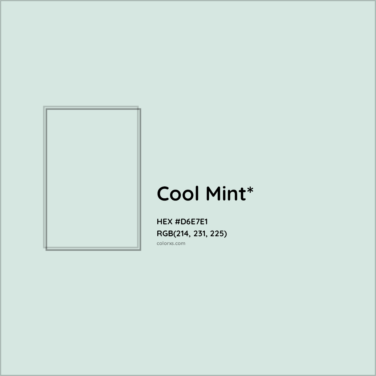 HEX #D6E7E1 Color Name, Color Code, Palettes, Similar Paints, Images