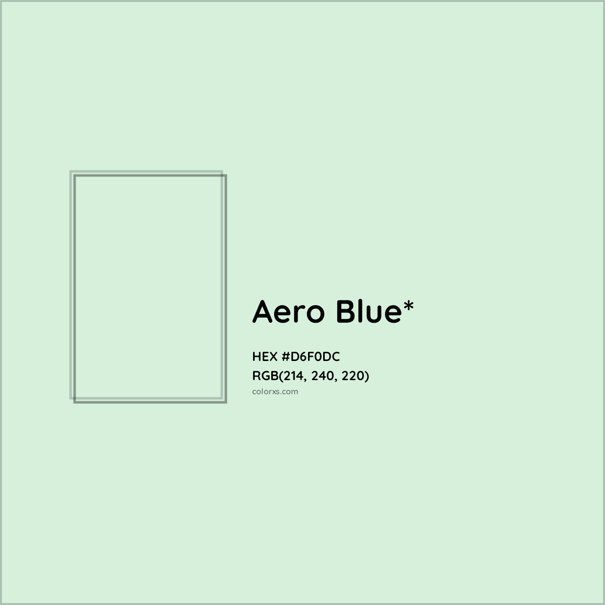 HEX #D6F0DC Color Name, Color Code, Palettes, Similar Paints, Images