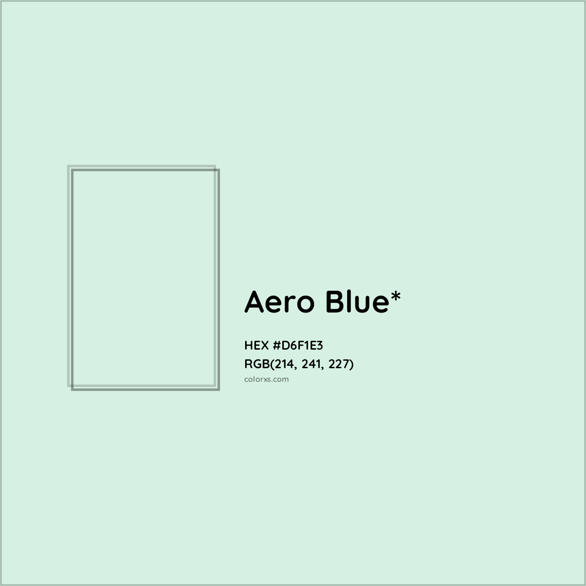 HEX #D6F1E3 Color Name, Color Code, Palettes, Similar Paints, Images