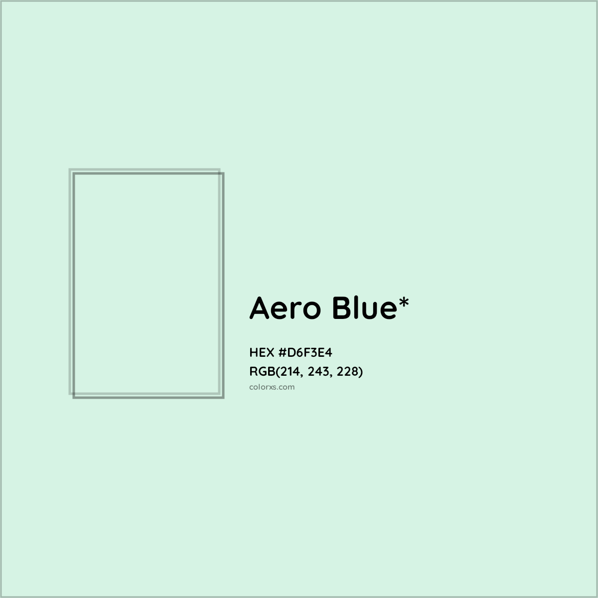 HEX #D6F3E4 Color Name, Color Code, Palettes, Similar Paints, Images