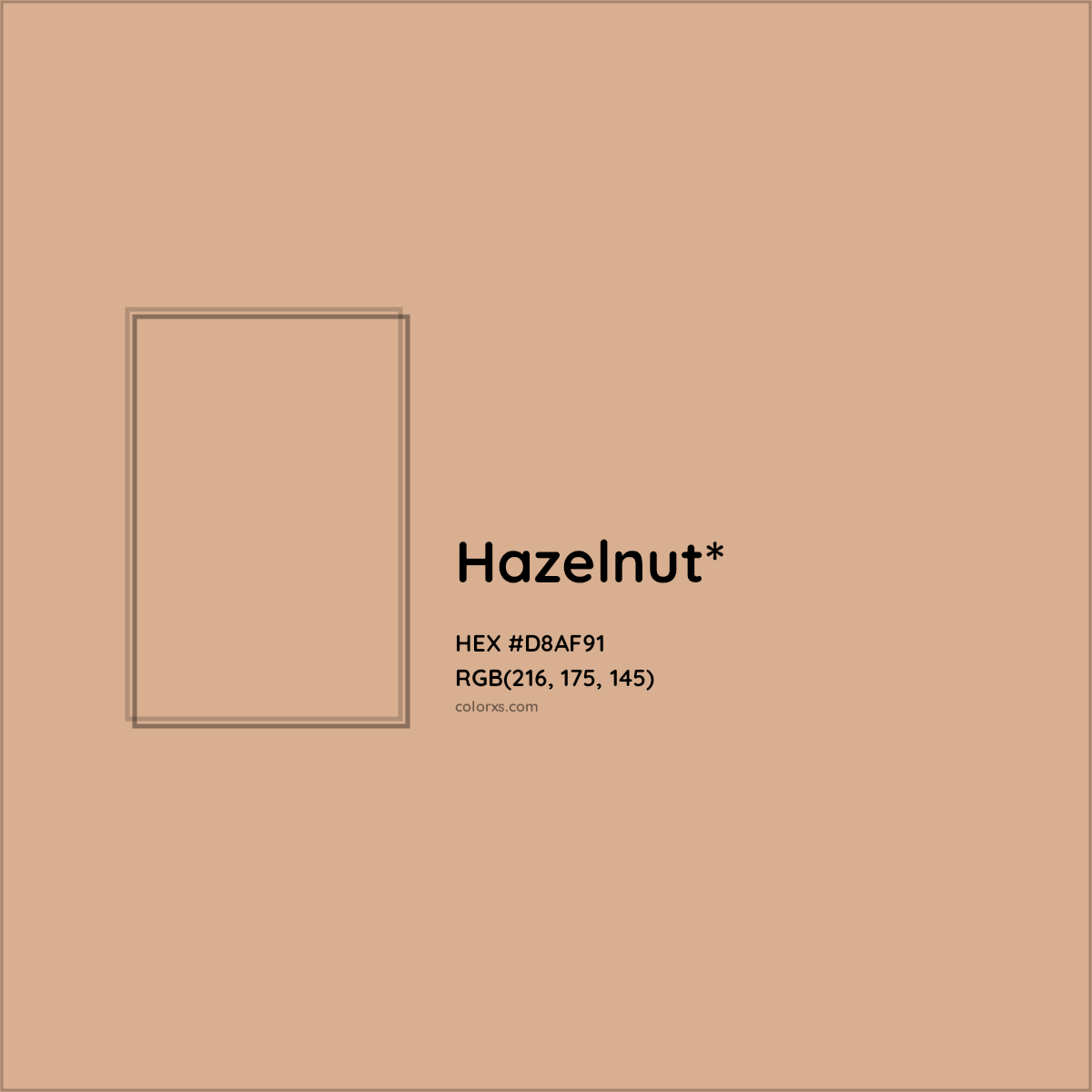 HEX #D8AF91 Color Name, Color Code, Palettes, Similar Paints, Images