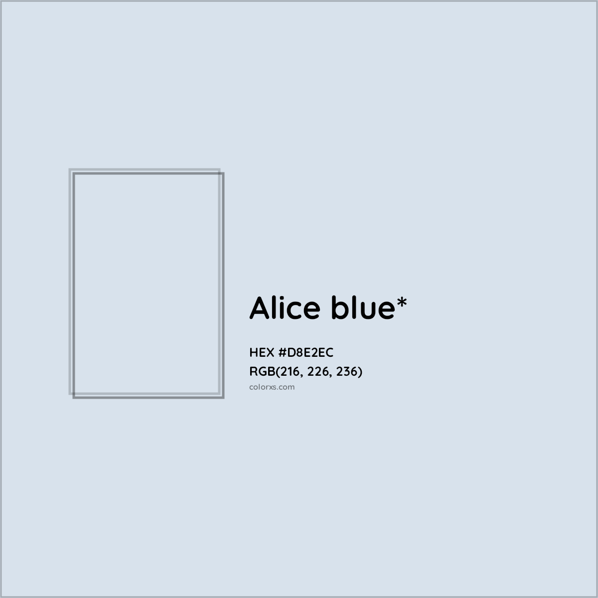 HEX #D8E2EC Color Name, Color Code, Palettes, Similar Paints, Images