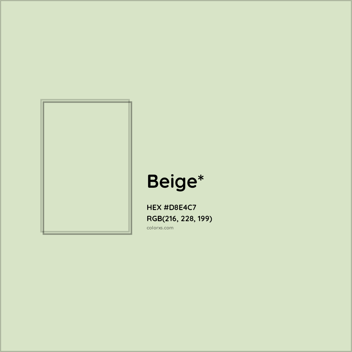 HEX #D8E4C7 Color Name, Color Code, Palettes, Similar Paints, Images