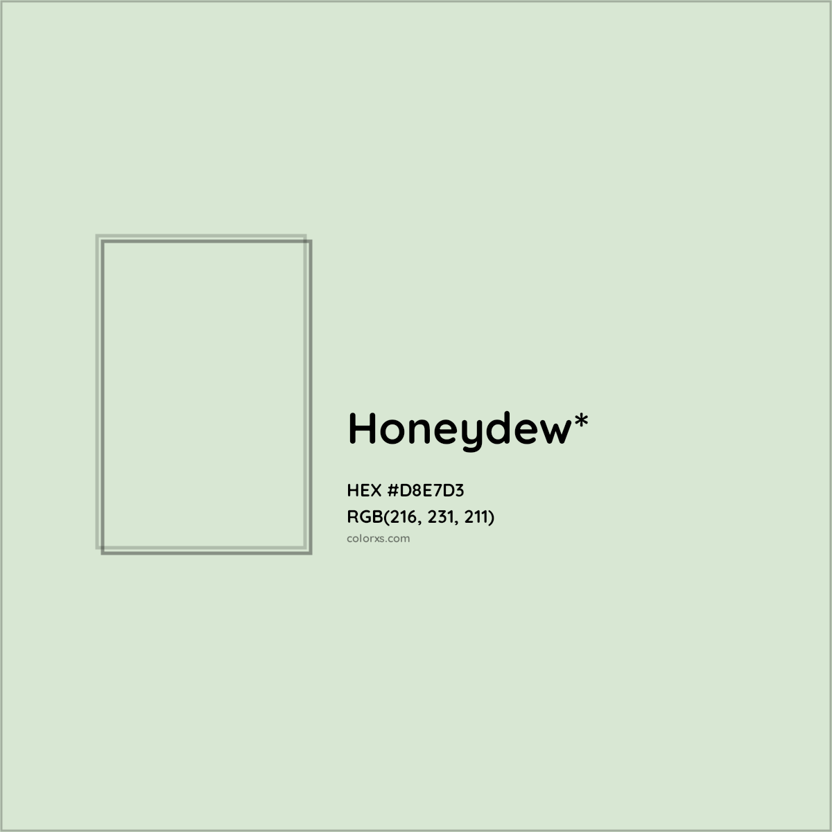 HEX #D8E7D3 Color Name, Color Code, Palettes, Similar Paints, Images