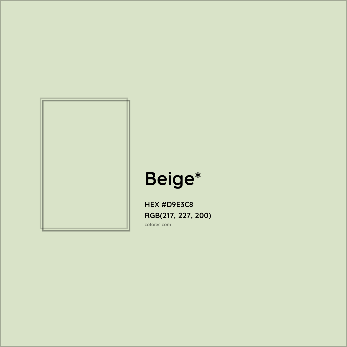 HEX #D9E3C8 Color Name, Color Code, Palettes, Similar Paints, Images