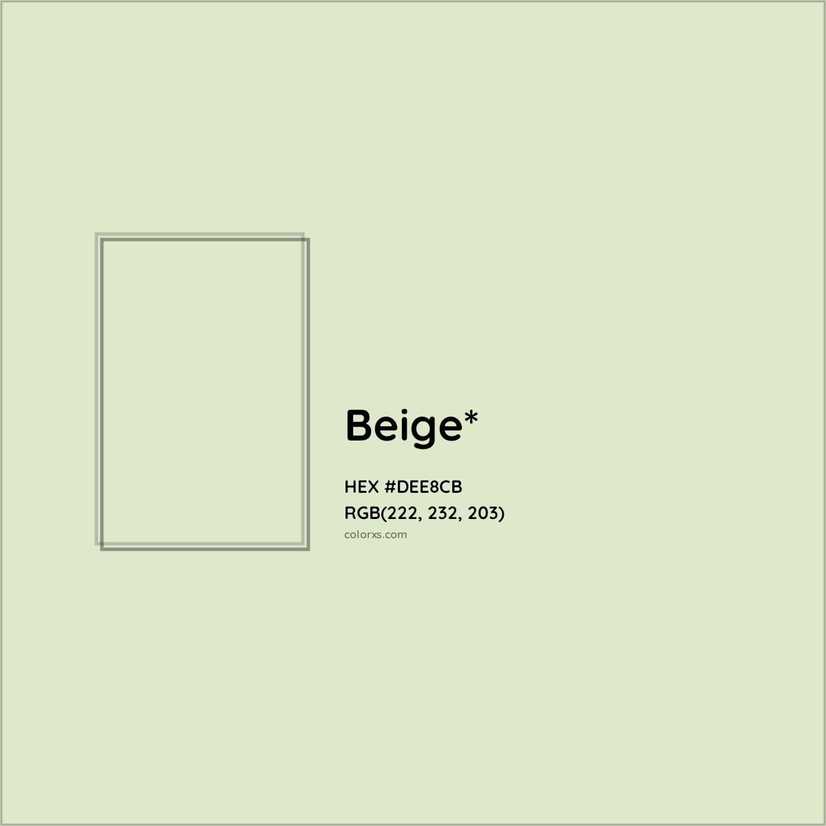 HEX #DEE8CB Color Name, Color Code, Palettes, Similar Paints, Images