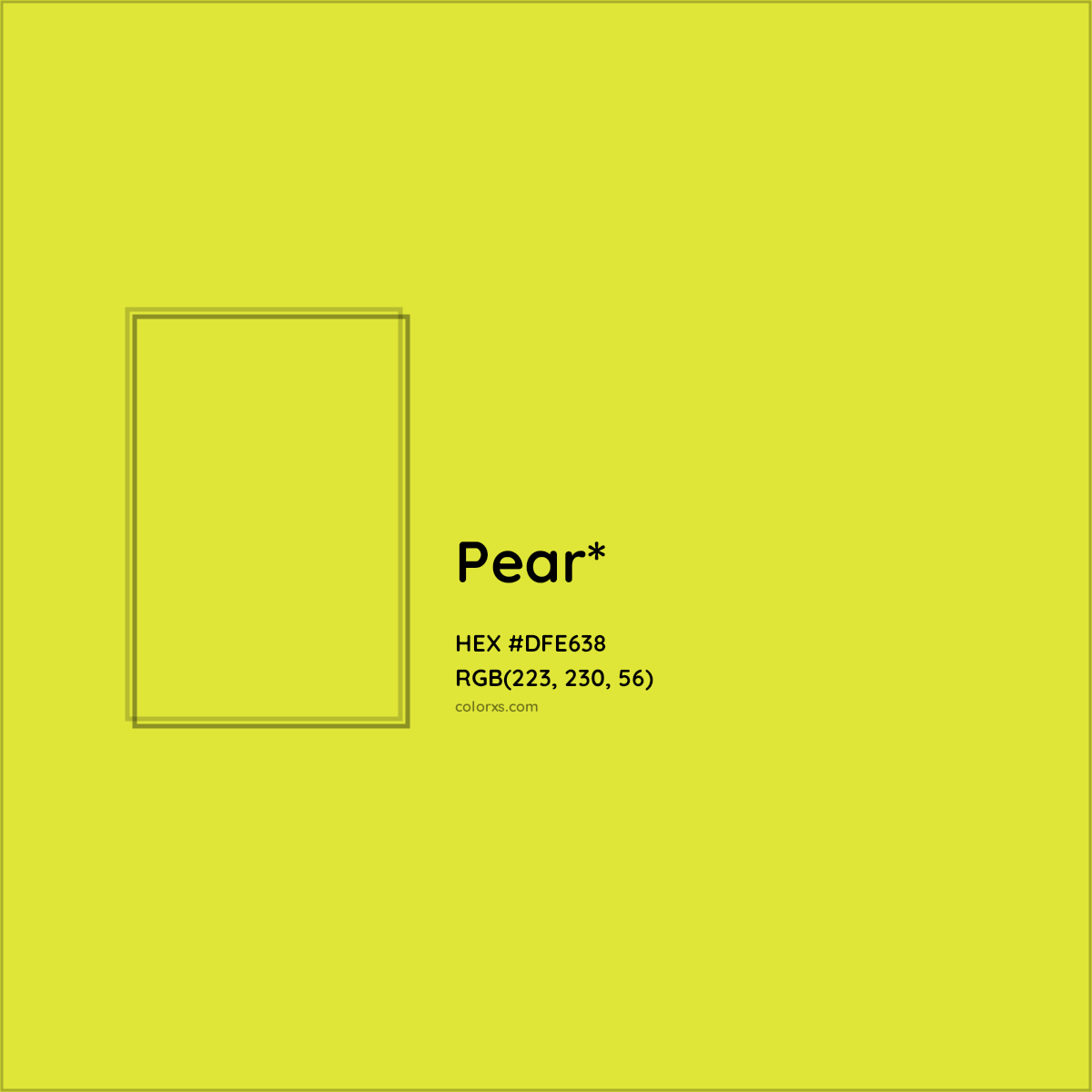 HEX #DFE638 Color Name, Color Code, Palettes, Similar Paints, Images