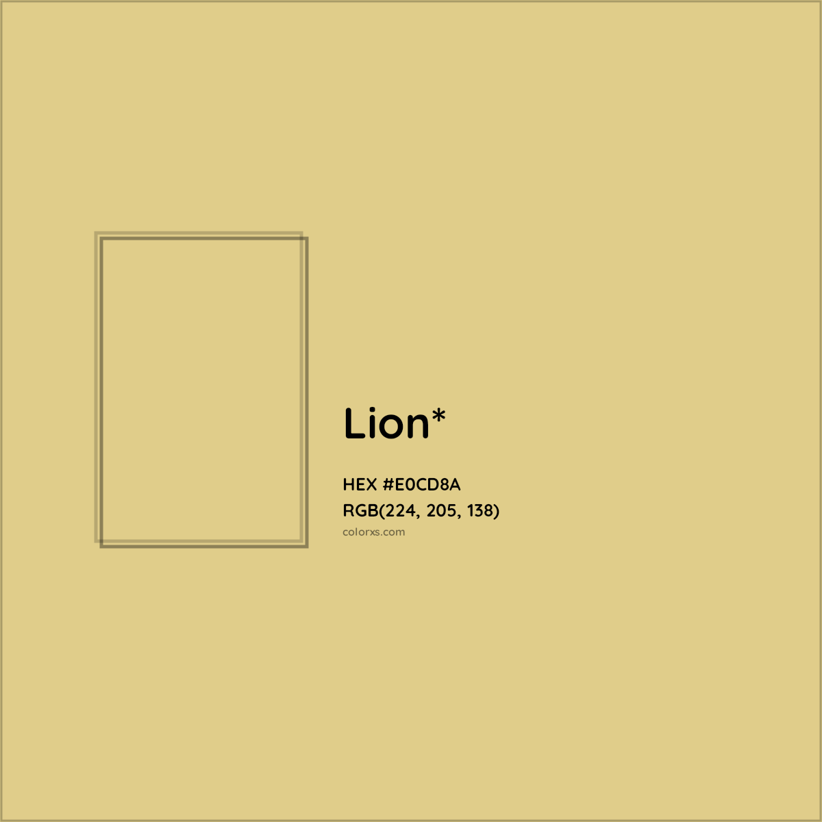 HEX #E0CD8A Color Name, Color Code, Palettes, Similar Paints, Images