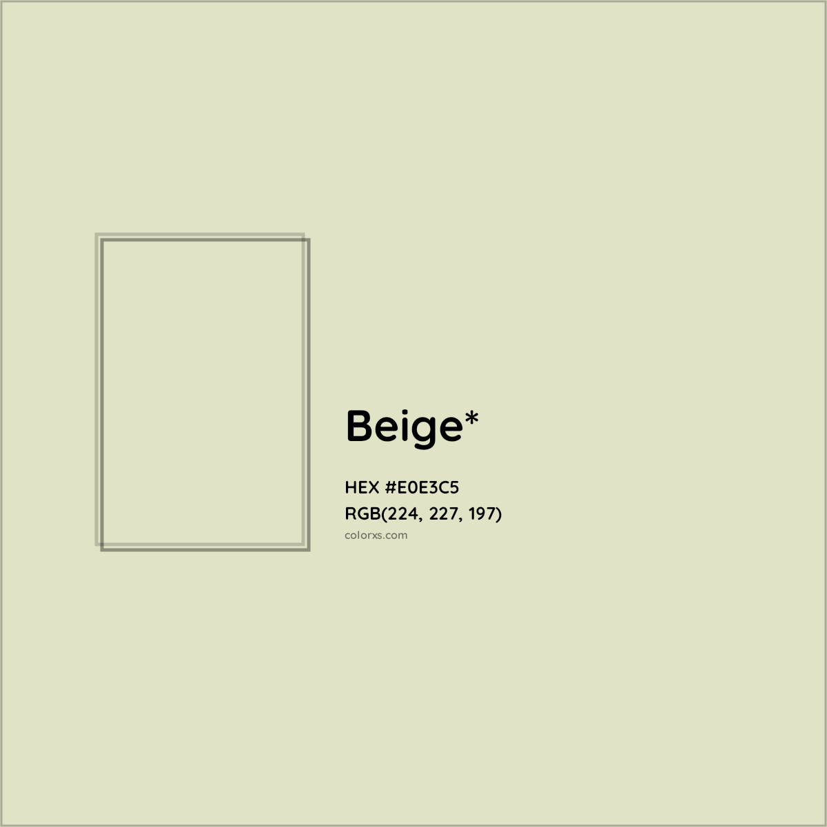 HEX #E0E3C5 Color Name, Color Code, Palettes, Similar Paints, Images