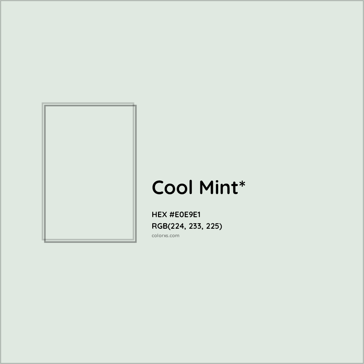 HEX #E0E9E1 Color Name, Color Code, Palettes, Similar Paints, Images