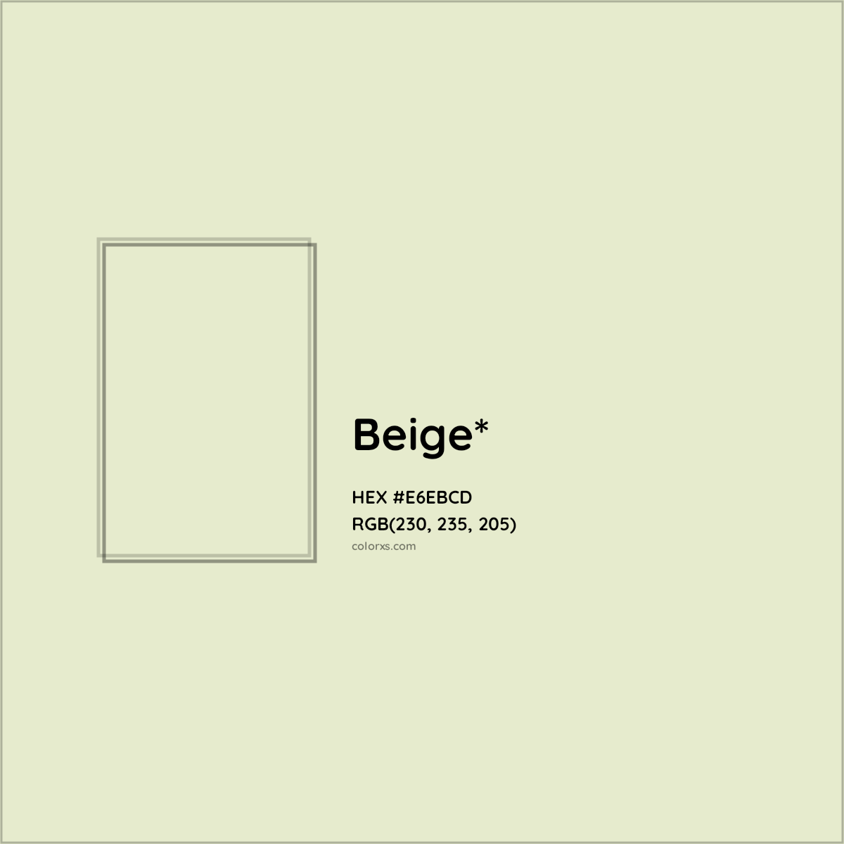 HEX #E6EBCD Color Name, Color Code, Palettes, Similar Paints, Images