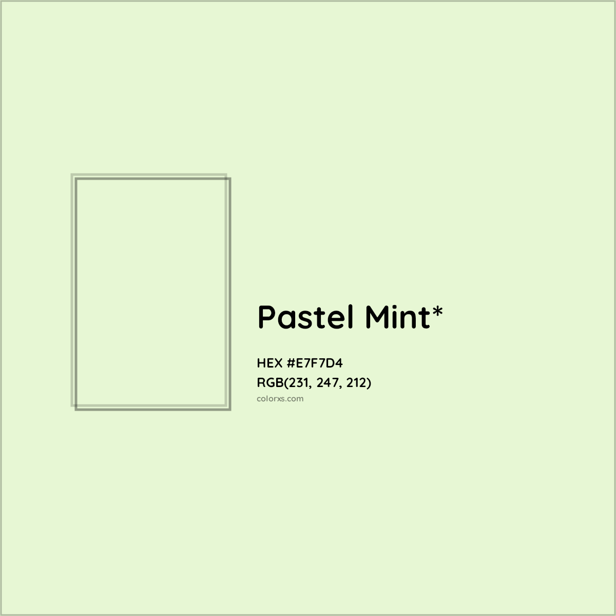 HEX #E7F7D4 Color Name, Color Code, Palettes, Similar Paints, Images