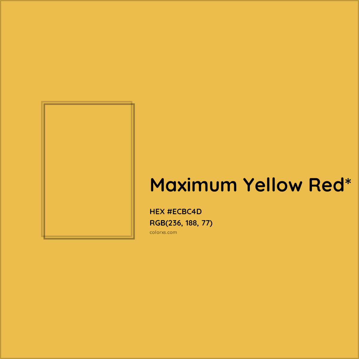 HEX #ECBC4D Color Name, Color Code, Palettes, Similar Paints, Images