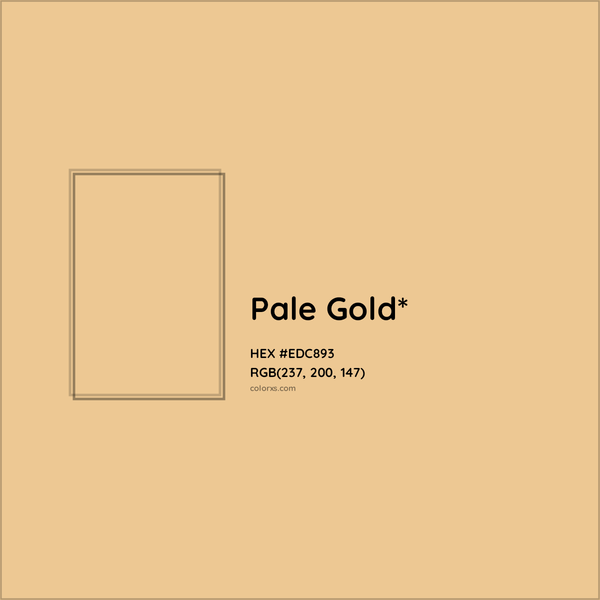 HEX #EDC893 Color Name, Color Code, Palettes, Similar Paints, Images