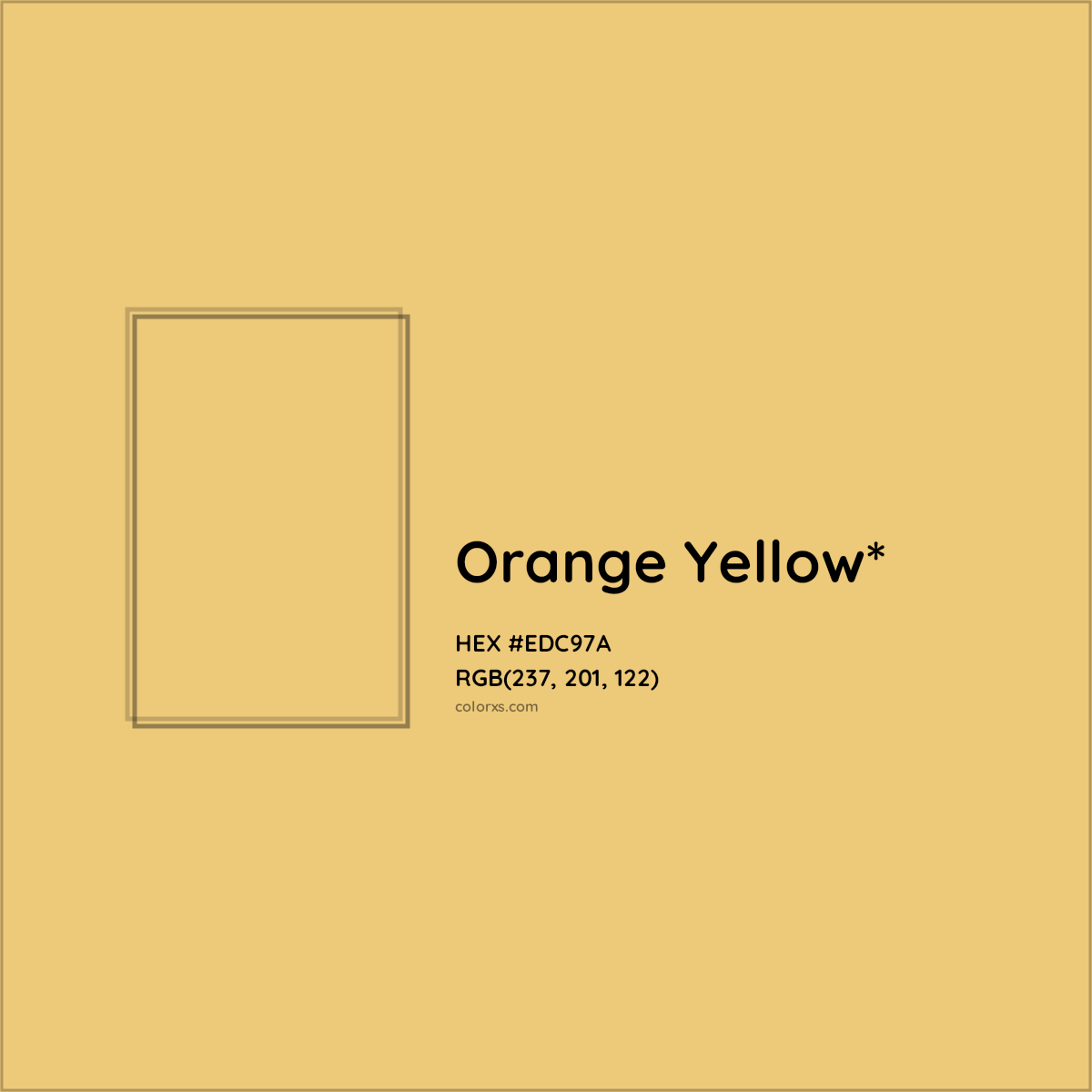 HEX #EDC97A Color Name, Color Code, Palettes, Similar Paints, Images