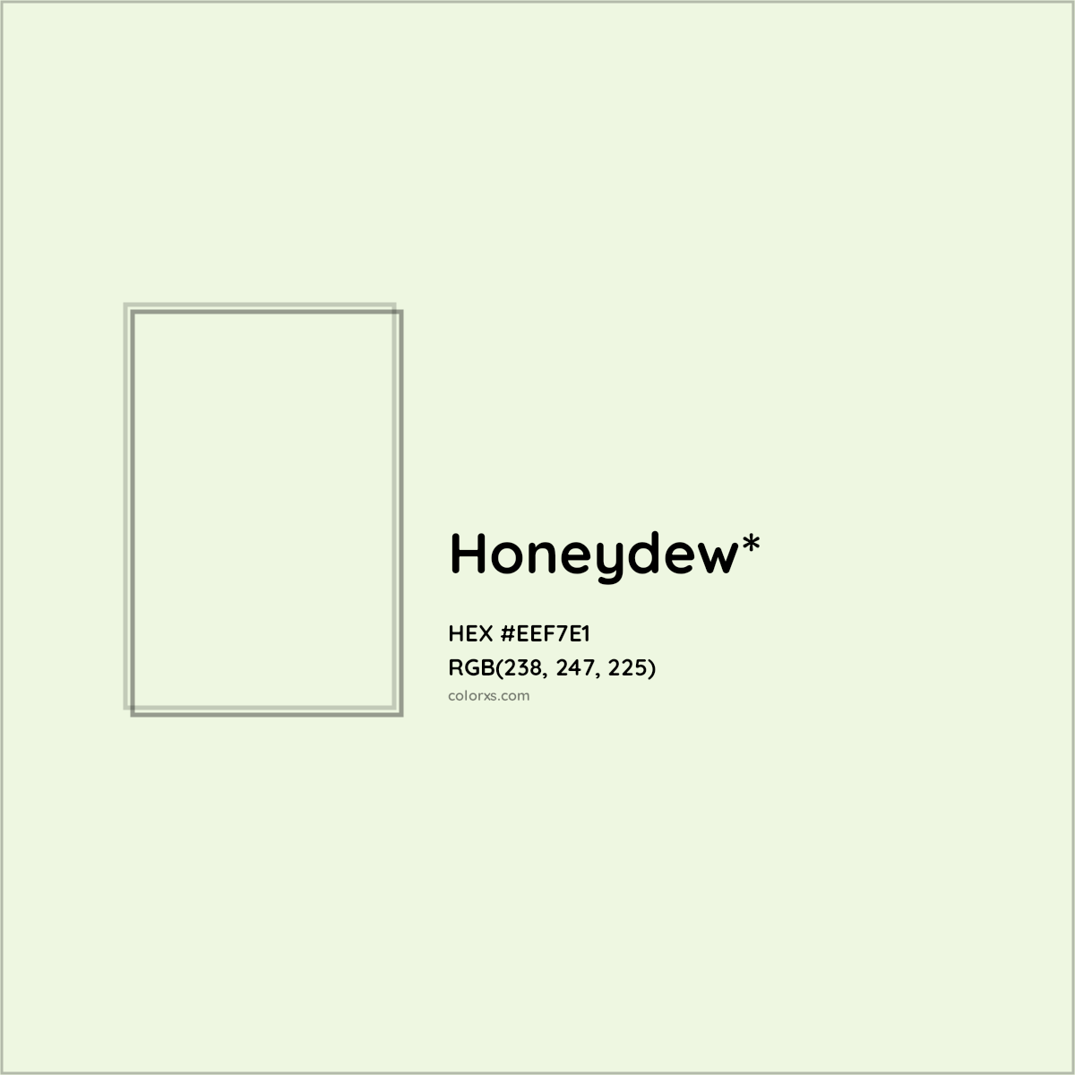 HEX #EEF7E1 Color Name, Color Code, Palettes, Similar Paints, Images