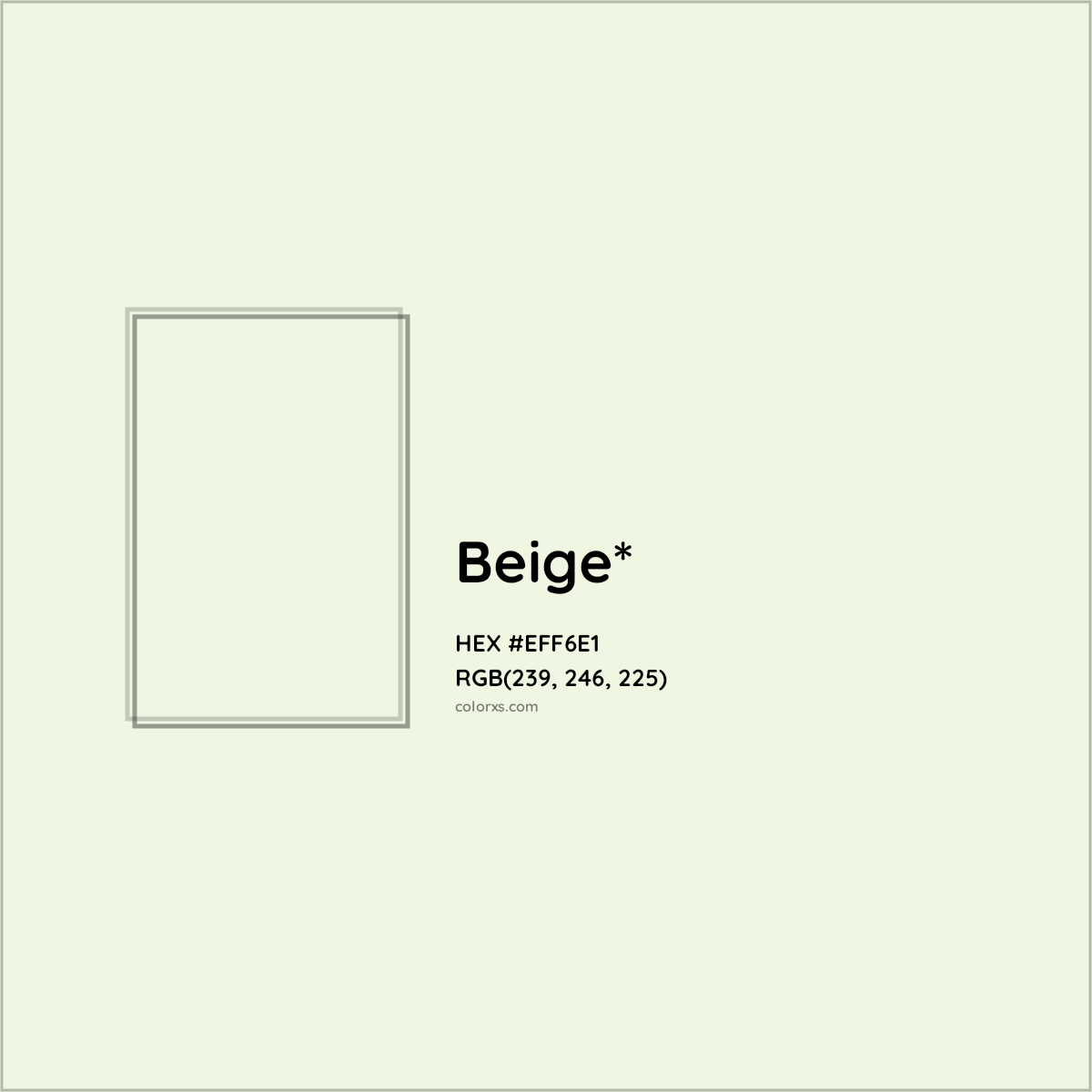 HEX #EFF6E1 Color Name, Color Code, Palettes, Similar Paints, Images