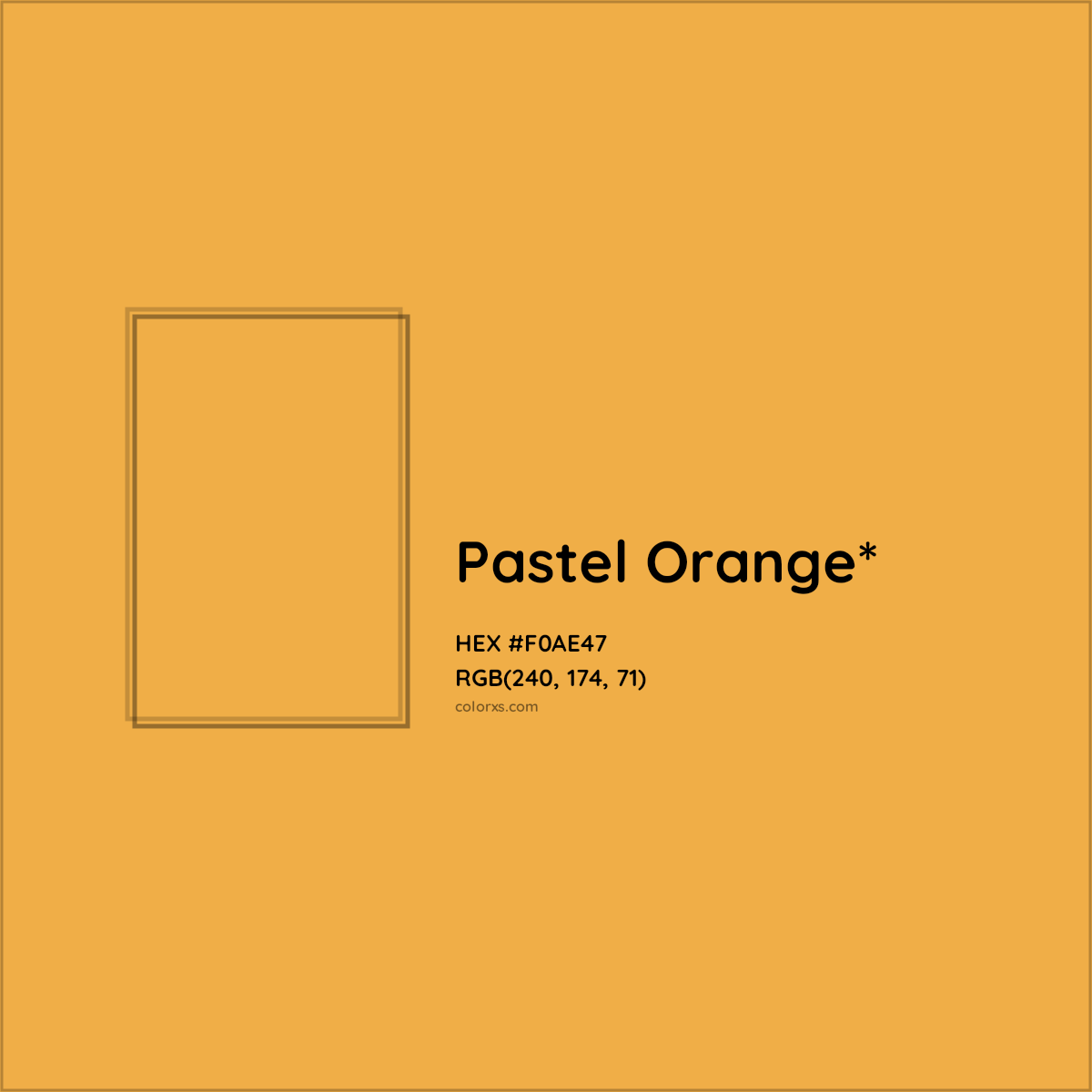 HEX #F0AE47 Color Name, Color Code, Palettes, Similar Paints, Images