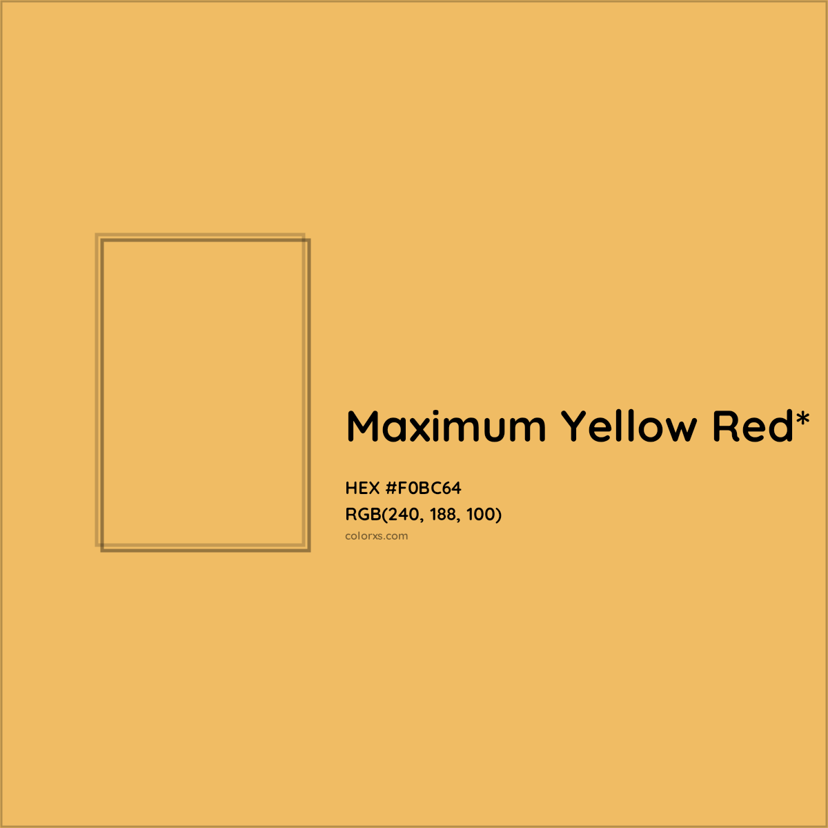 HEX #F0BC64 Color Name, Color Code, Palettes, Similar Paints, Images