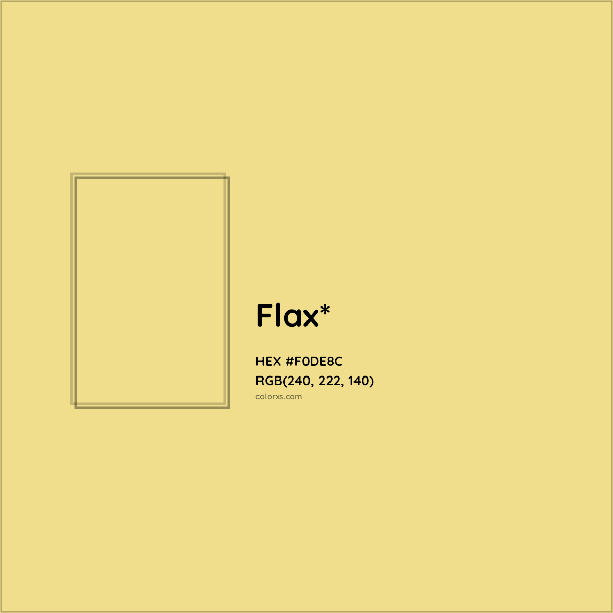 HEX #F0DE8C Color Name, Color Code, Palettes, Similar Paints, Images