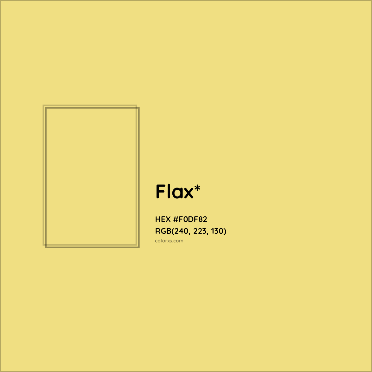 HEX #F0DF82 Color Name, Color Code, Palettes, Similar Paints, Images