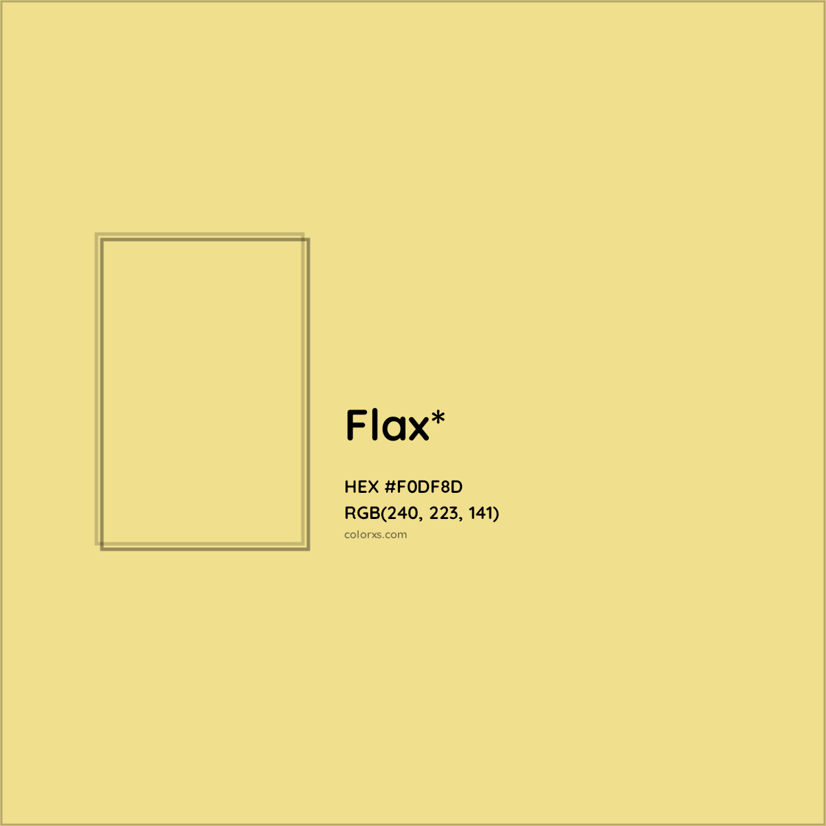 HEX #F0DF8D Color Name, Color Code, Palettes, Similar Paints, Images