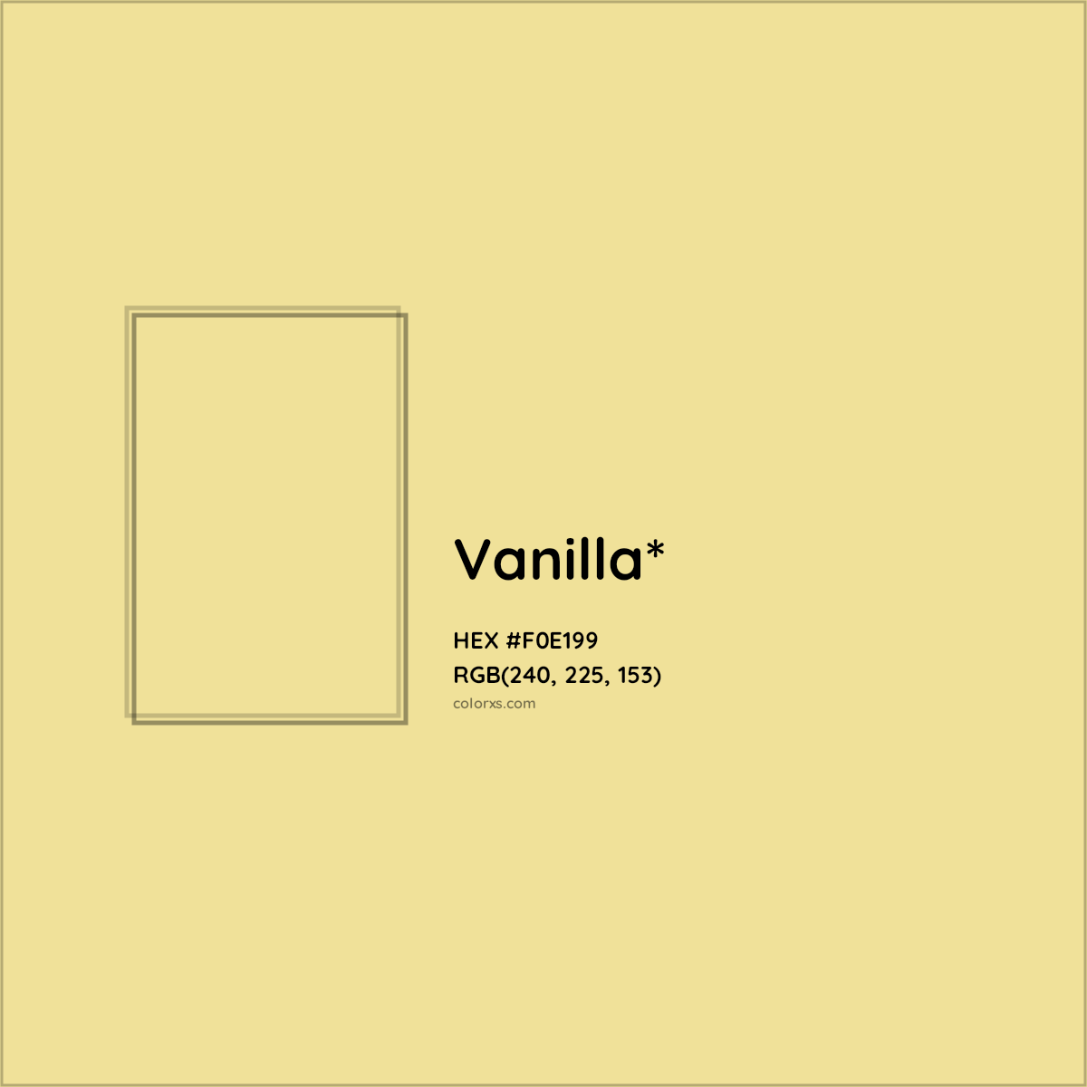 HEX #F0E199 Color Name, Color Code, Palettes, Similar Paints, Images