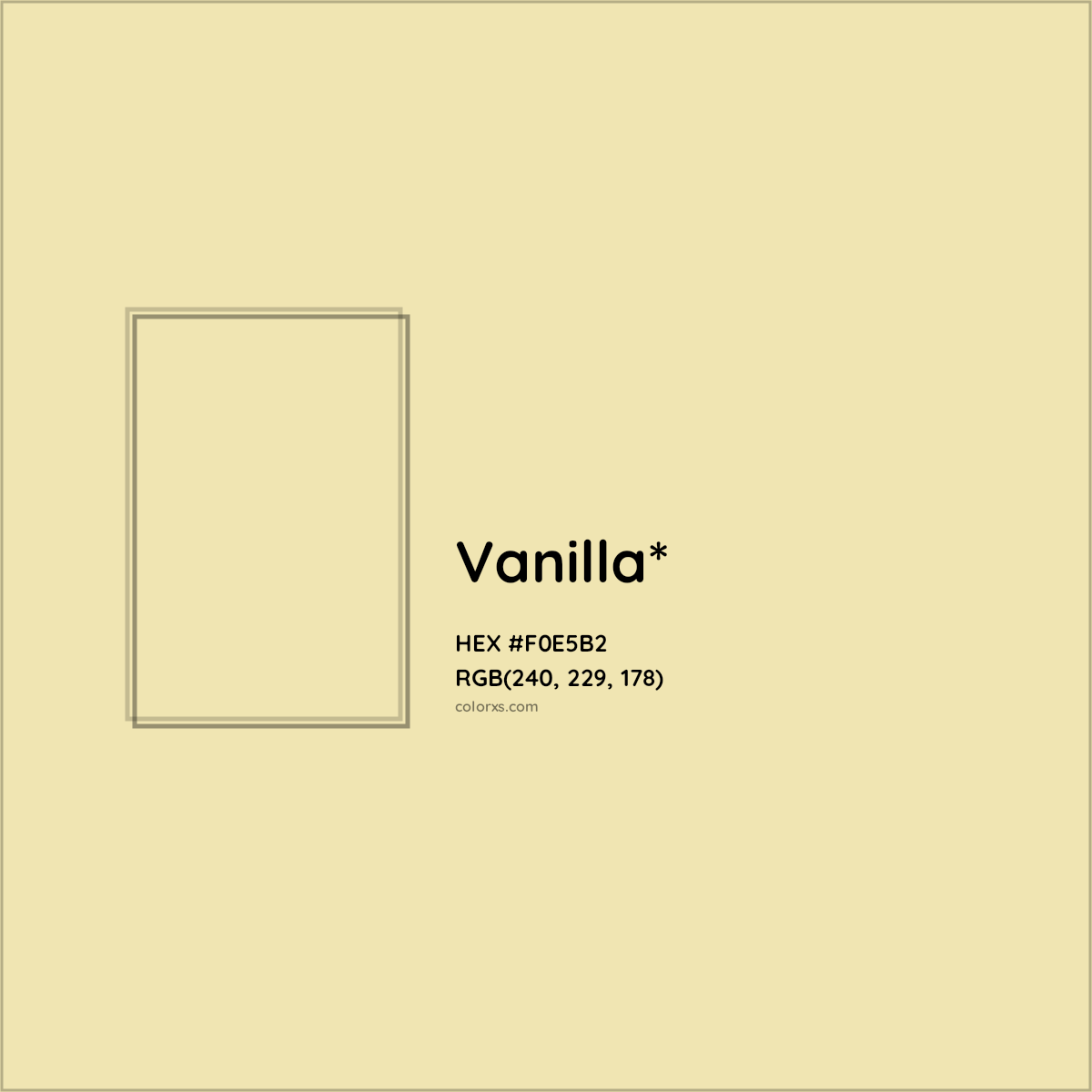 HEX #F0E5B2 Color Name, Color Code, Palettes, Similar Paints, Images