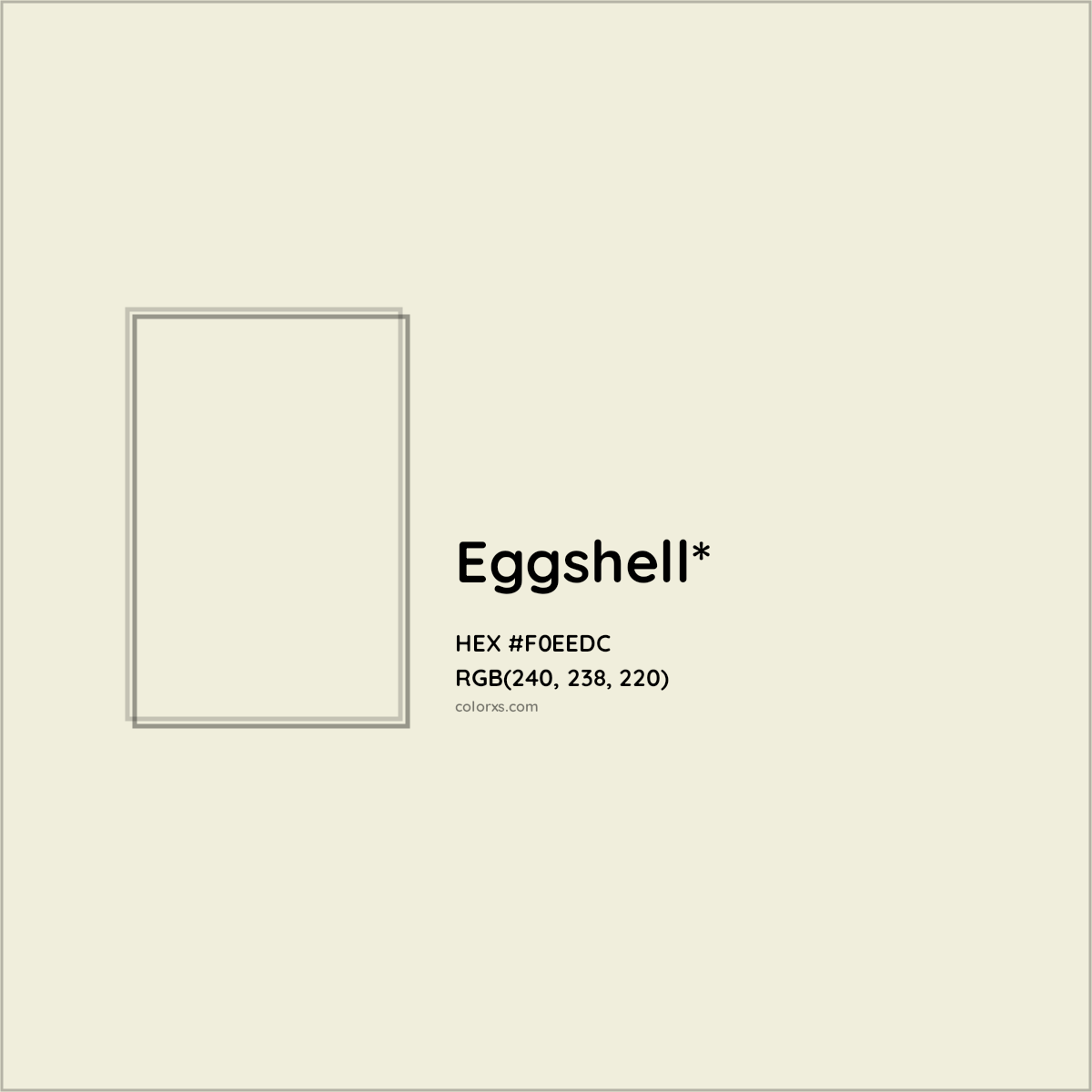 HEX #F0EEDC Color Name, Color Code, Palettes, Similar Paints, Images