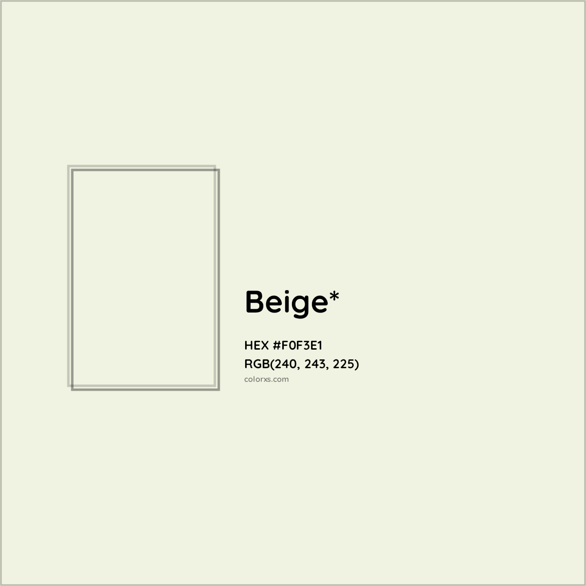 HEX #F0F3E1 Color Name, Color Code, Palettes, Similar Paints, Images