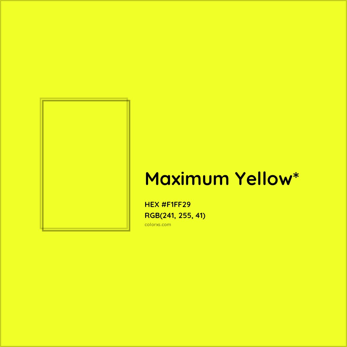 HEX #F1FF29 Color Name, Color Code, Palettes, Similar Paints, Images