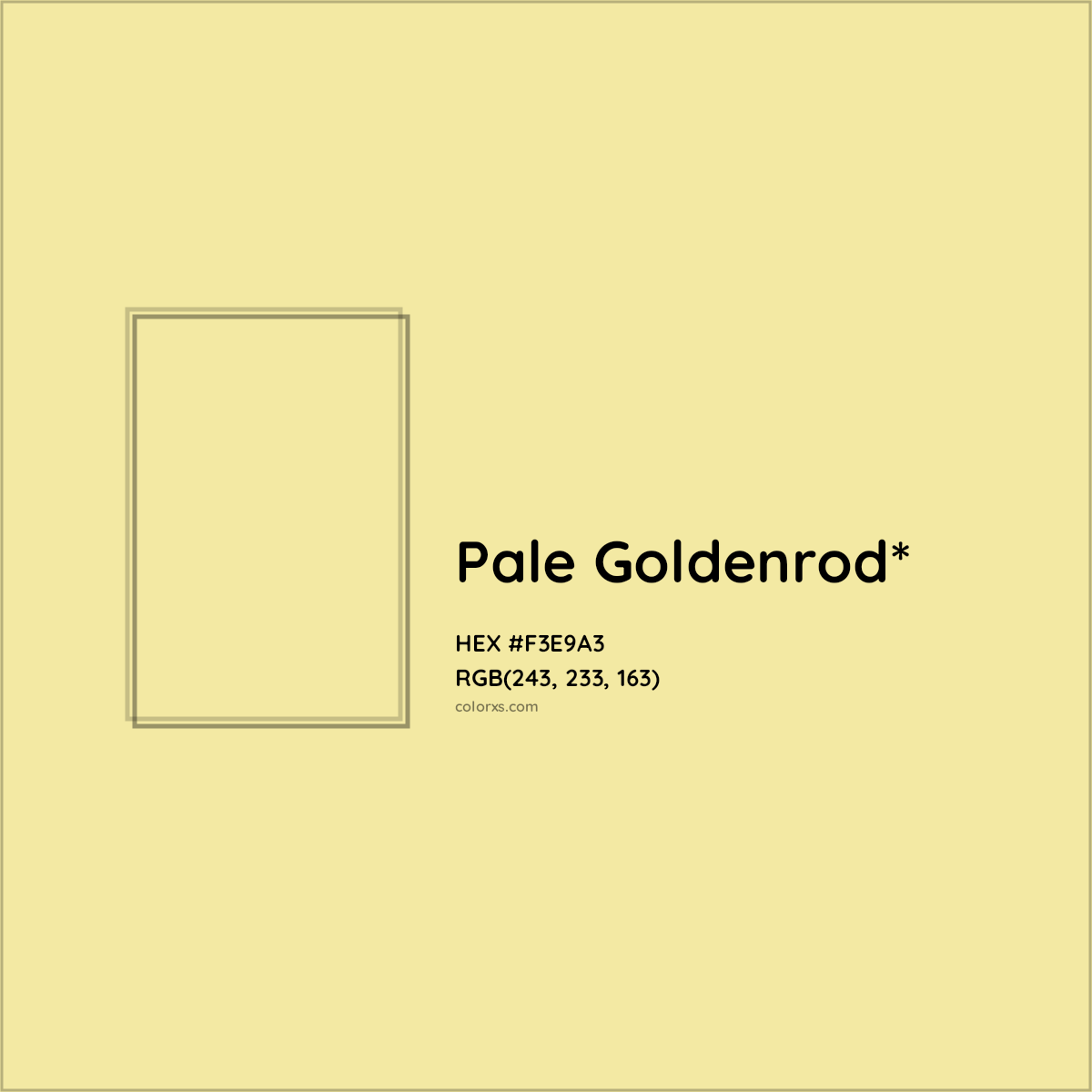 HEX #F3E9A3 Color Name, Color Code, Palettes, Similar Paints, Images