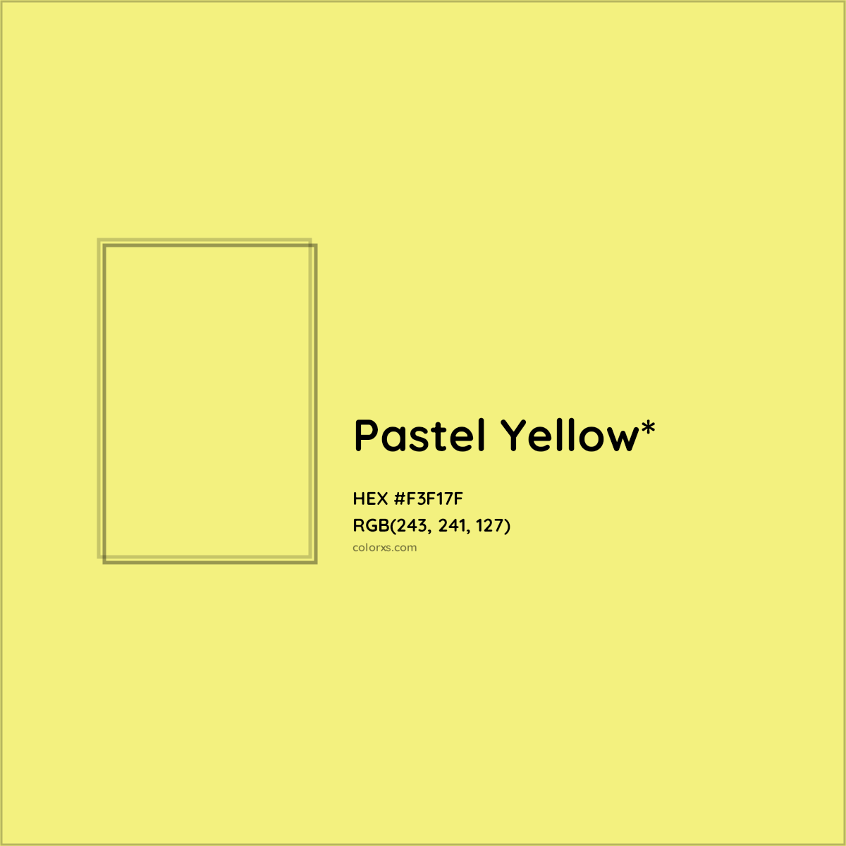 HEX #F3F17F Color Name, Color Code, Palettes, Similar Paints, Images