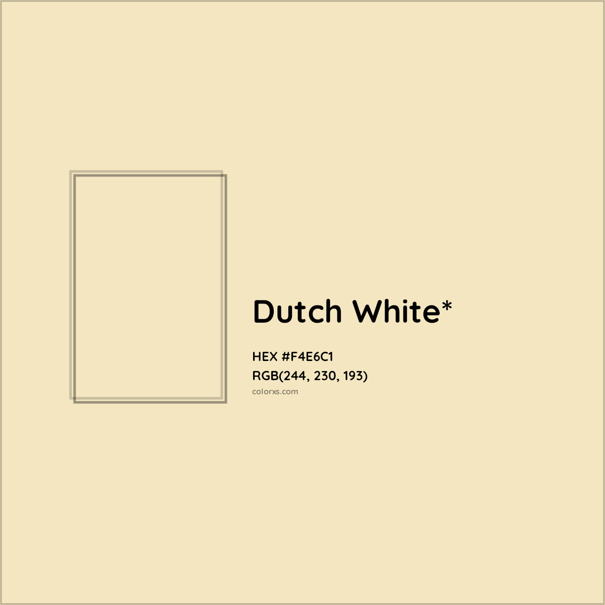 HEX #F4E6C1 Color Name, Color Code, Palettes, Similar Paints, Images