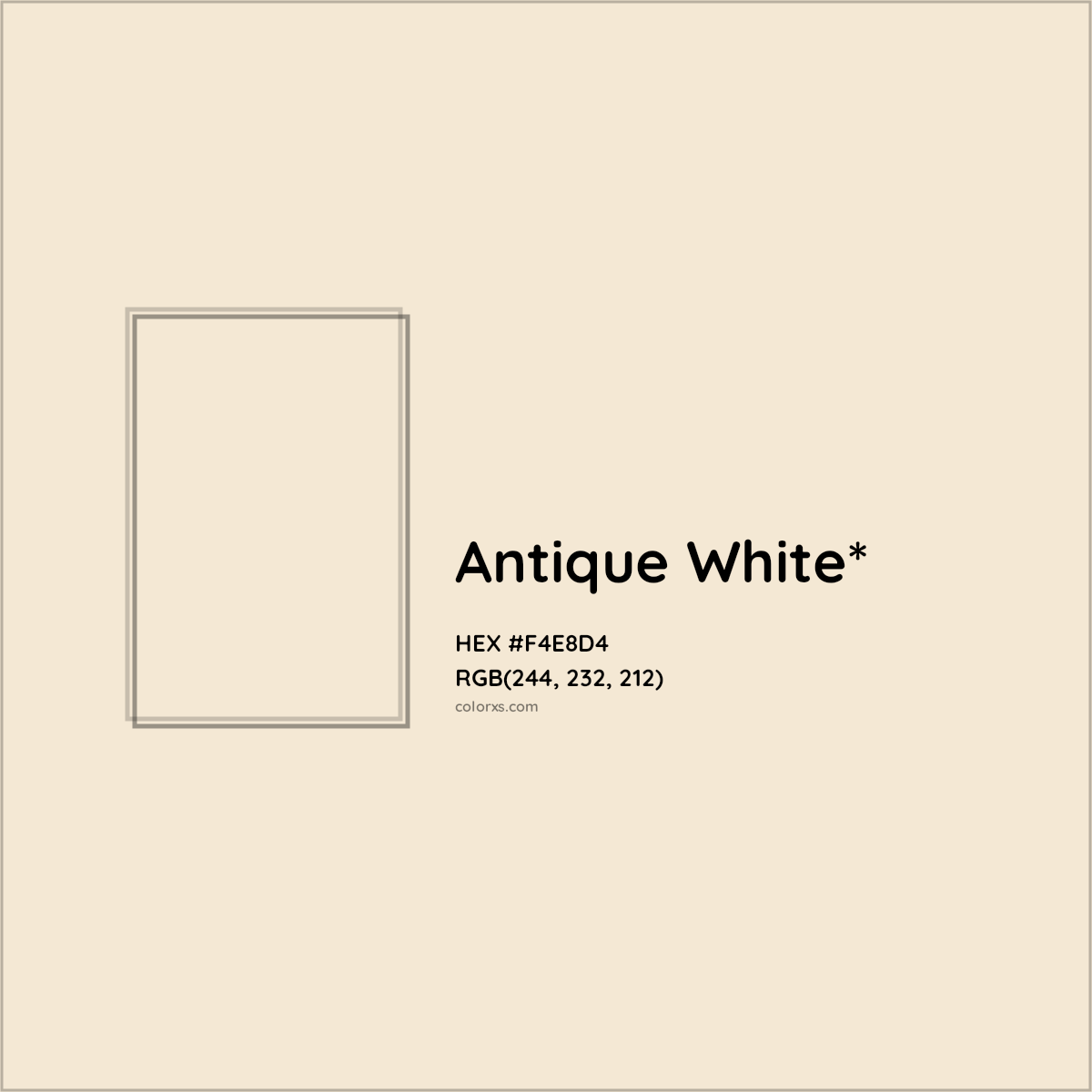 HEX #F4E8D4 Color Name, Color Code, Palettes, Similar Paints, Images