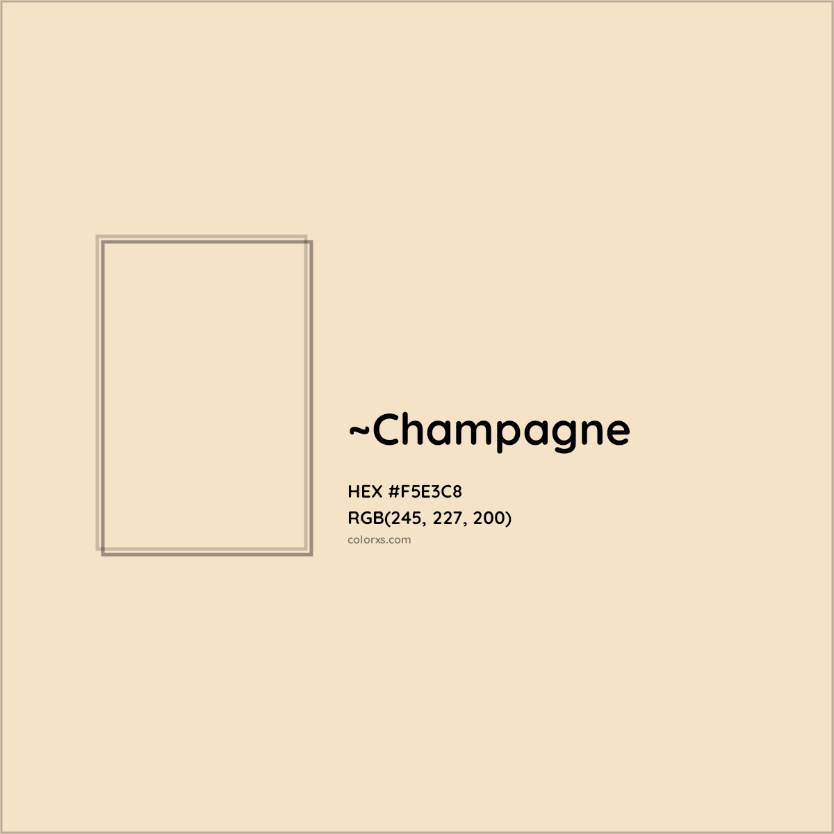 HEX #F5E3C8 Color Name, Color Code, Palettes, Similar Paints, Images