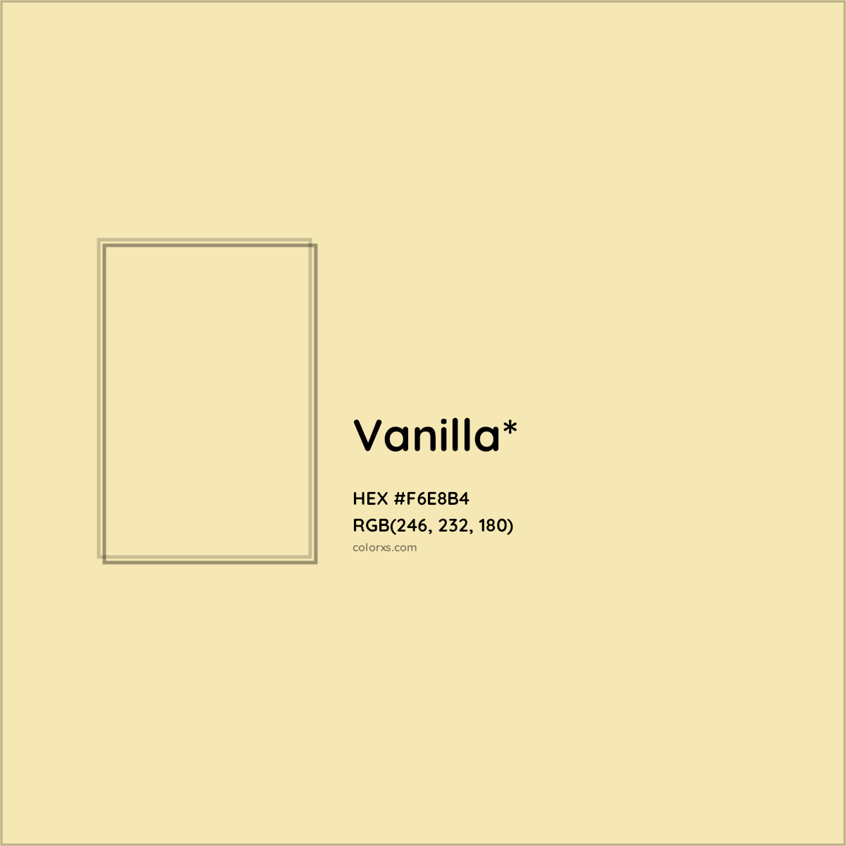 HEX #F6E8B4 Color Name, Color Code, Palettes, Similar Paints, Images