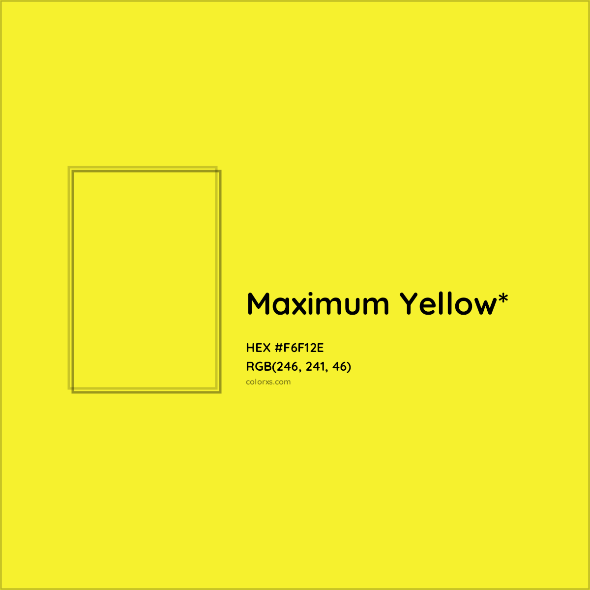 HEX #F6F12E Color Name, Color Code, Palettes, Similar Paints, Images