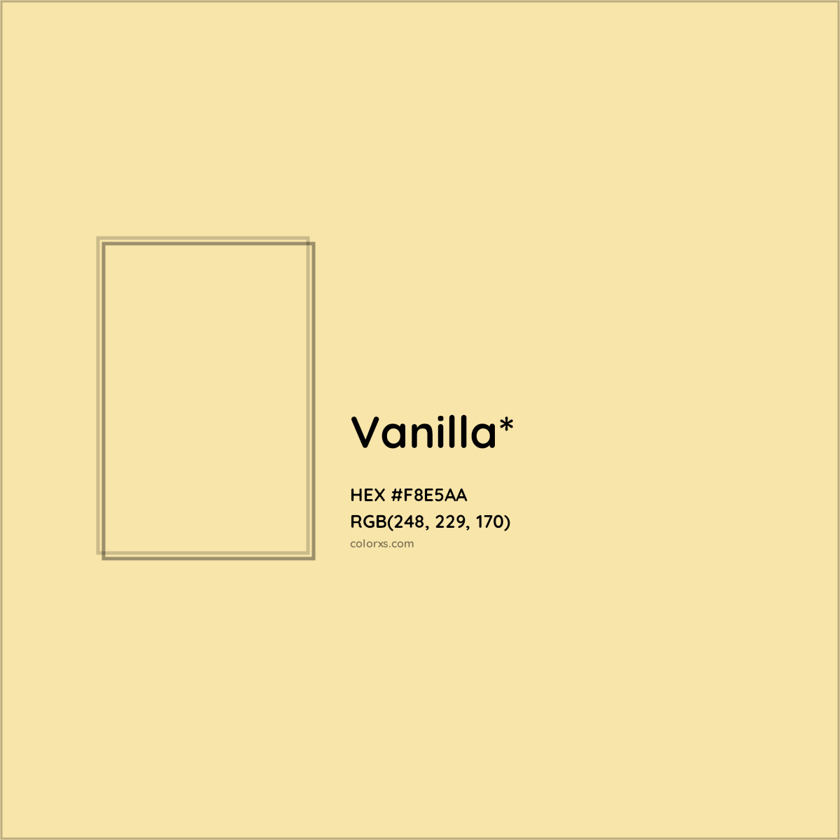 HEX #F8E5AA Color Name, Color Code, Palettes, Similar Paints, Images