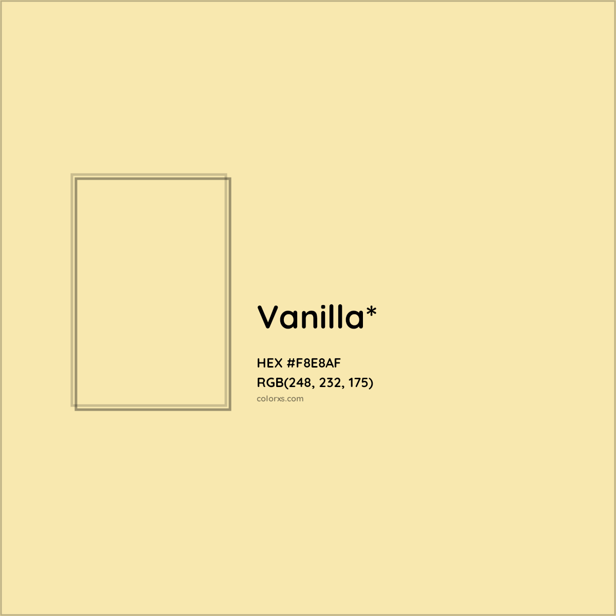 HEX #F8E8AF Color Name, Color Code, Palettes, Similar Paints, Images