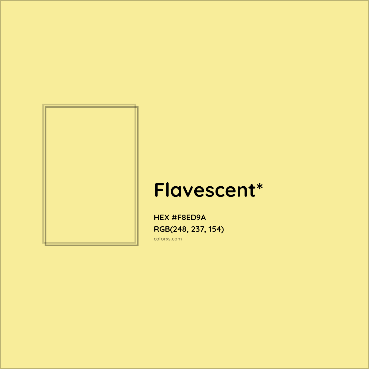 HEX #F8ED9A Color Name, Color Code, Palettes, Similar Paints, Images