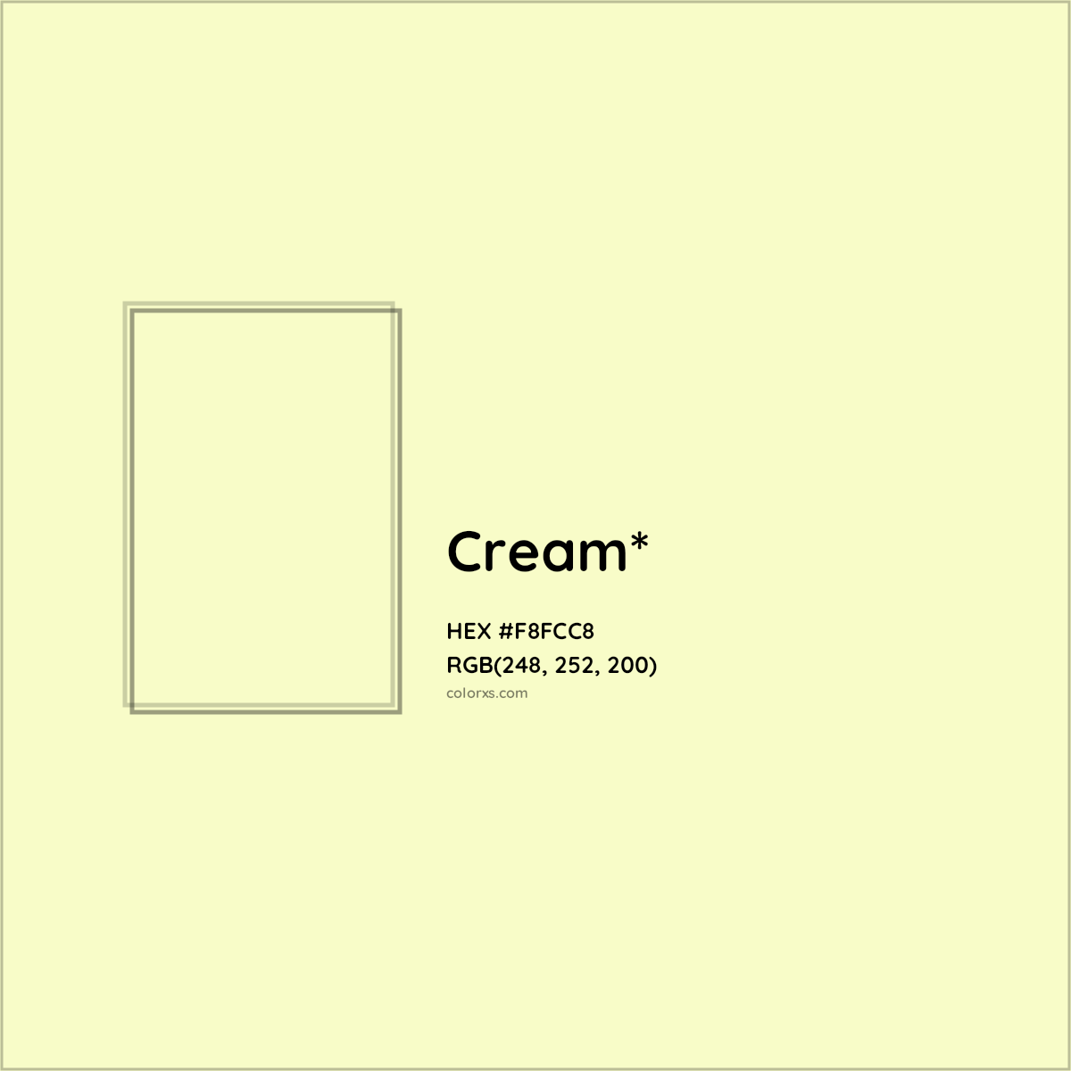 HEX #F8FCC8 Color Name, Color Code, Palettes, Similar Paints, Images