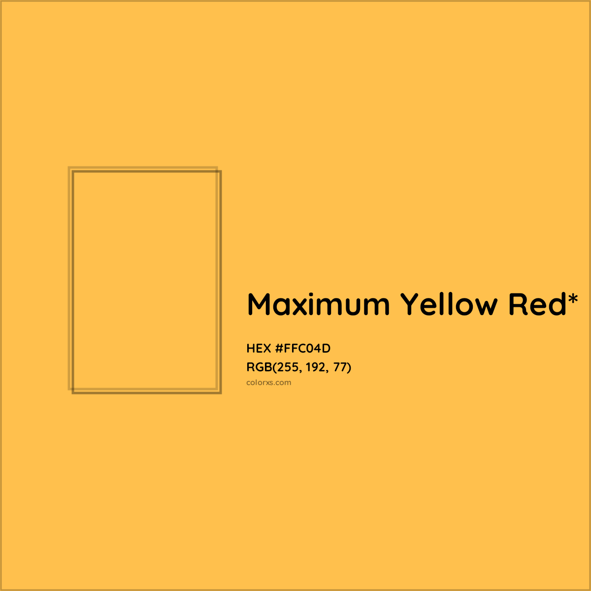 HEX #FFC04D Color Name, Color Code, Palettes, Similar Paints, Images