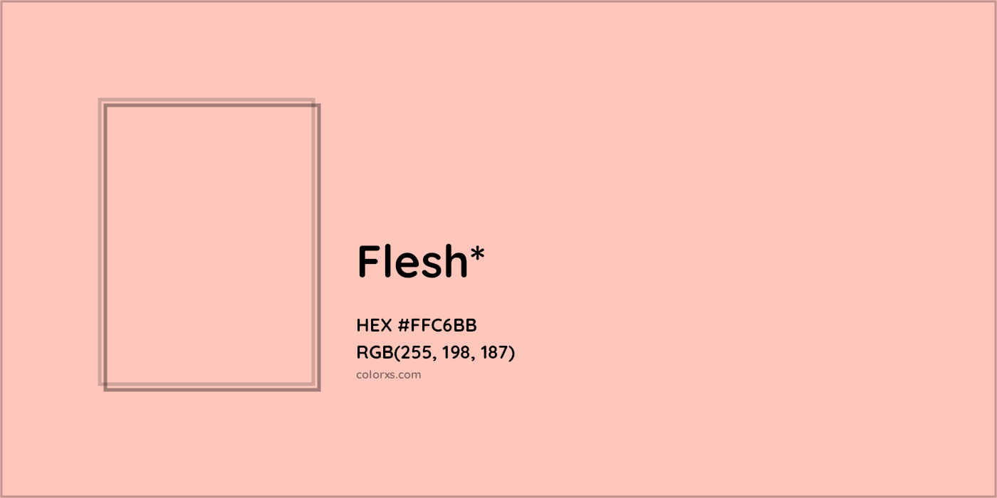 HEX #FFC6BB Color Name, Color Code, Palettes, Similar Paints, Images