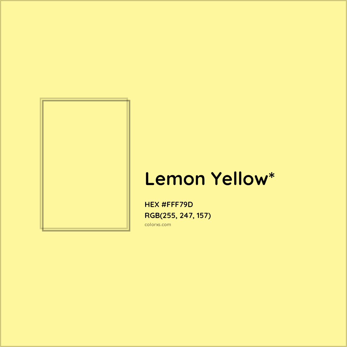 HEX #FFF79D Color Name, Color Code, Palettes, Similar Paints, Images