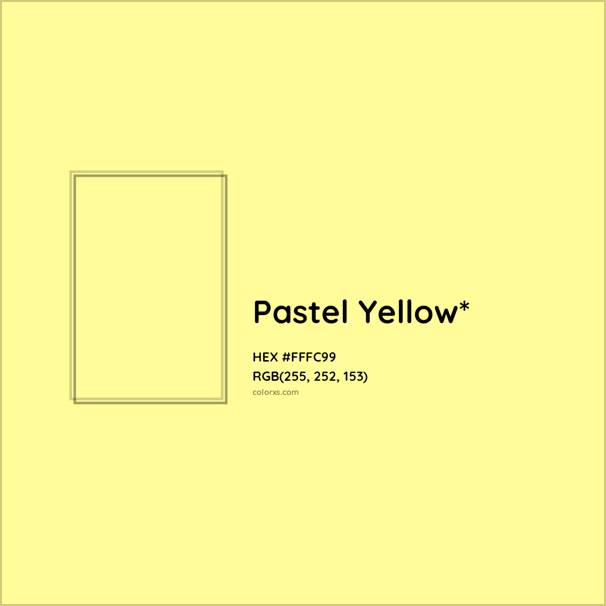 HEX #FFFC99 Color Name, Color Code, Palettes, Similar Paints, Images